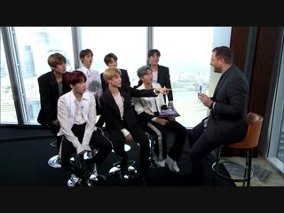 181015 world's biggest boyband bts take on a british quiz in exclusive interview @ lorraine