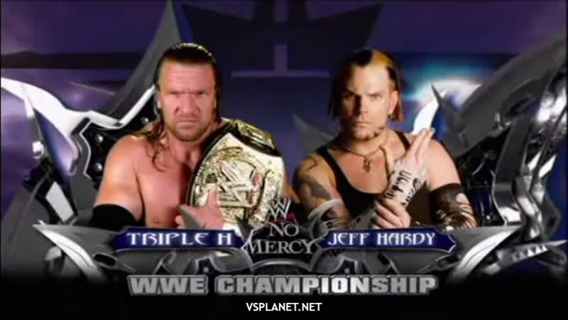 Triple h vs jeff hardy for wwe championship wwe no mercy 2008
