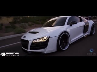 Audi r8 gt850 widebody conversion by prior design aerodynami