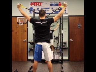 Snatch / overhead squat warm up movement face pull overhead squat