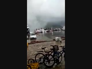 Storm hose disaster in marmaris türkiye marmariste fırtına hortum felaketi türk (1)