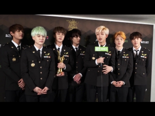 160121 bts interview @ 30th golden disc awards