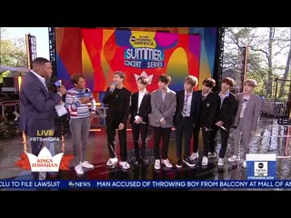 190515 bts says boy with luv is a love letter from bts to army @ good morning america summer concert interview