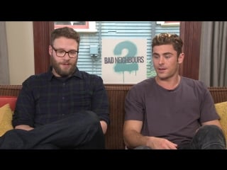 Cattivi vicini 2 intervista seth rogen e zac efron