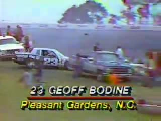 1981 daytona 500 geoff bodine goes into infield