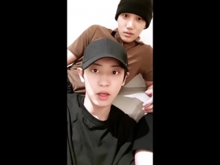 171030 chanyeol instagram live with kai sehun (full) 박찬열 인스타그램 라이브