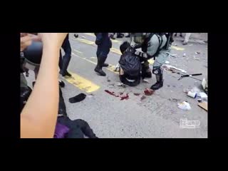 Hkpf denied allegations of moving the injured, but used videos from this livestream