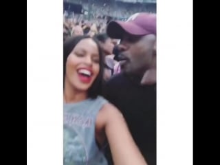 Idris elba and sabrina dhowre attended the otrii show in london
