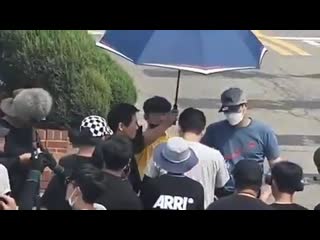 Nam goong min @ tvn day and night drama filming