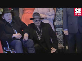 Johnny depp at shane mcgowan's wedding in copenhagen 26/11/2018
