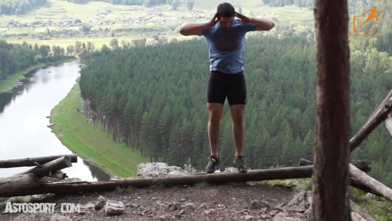 Боковые прыжки из седа прыгучесть на улице