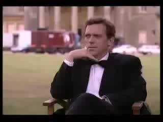 Hugh laurie on set of randall & hopkirk