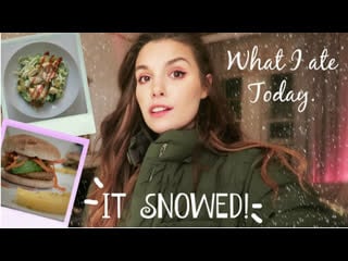 It snowed! originally a what i ate today video jan 13, 2017 / marzia