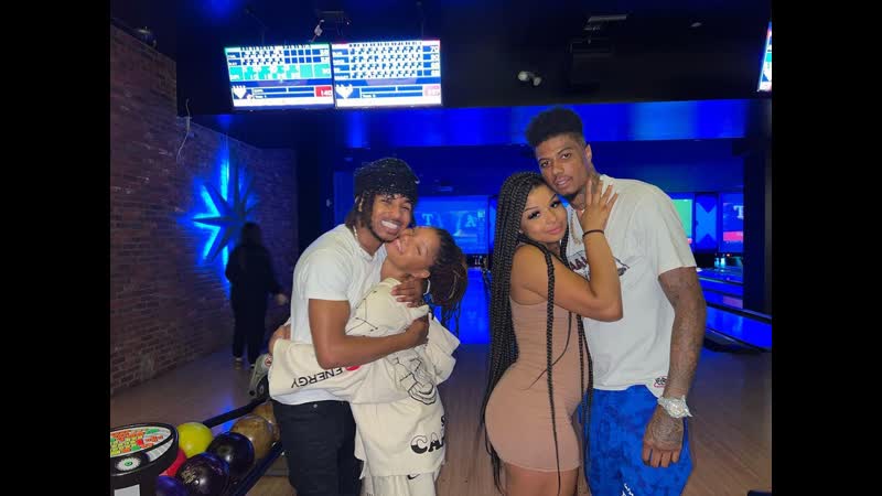 Blueface и chrisean rock устроили двойное свидание с ddg и halle bailey 🤣🎳