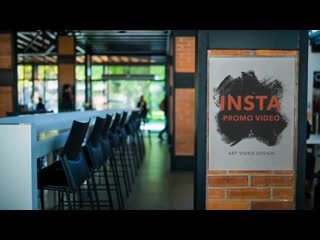 Poster video on a bricks wall outside a cafe mockup a13890 mp4