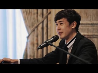 160306 nichkhun sang just the way you are at his friend’s wedding in california
