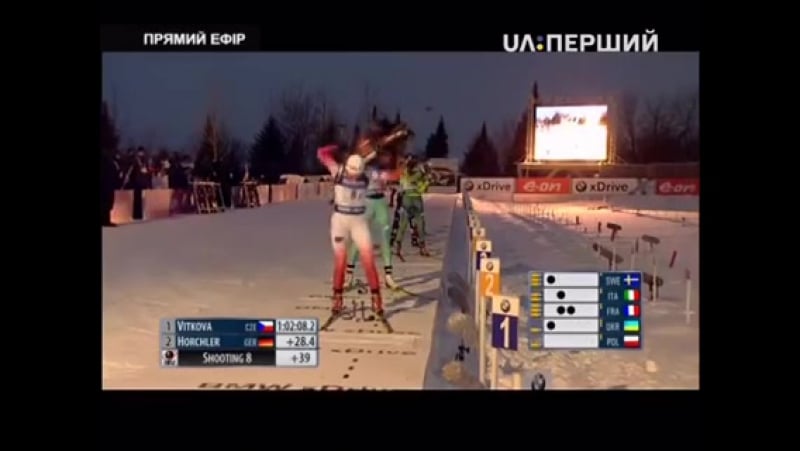 Неймовірний фініш! незабутні емоції! дякуємо нашим біатлоністкам!!!