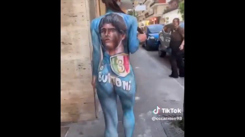 Голая фанатка наполи