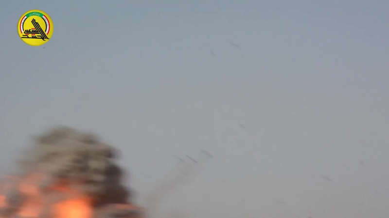 Ирак бойцы шиитских милиций уничтожают атакующего смертника даиш,провинция анбар июль 2015