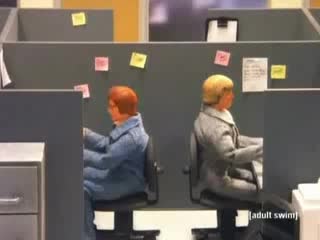 Мортал комбат в офисе(робоцып)