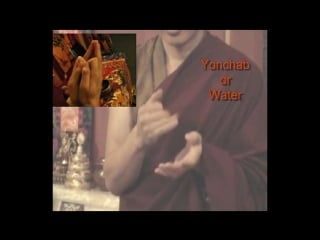 Bon hand offering mudras