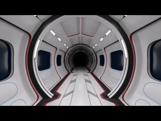 Logo intro with futuristic hallway looped animation a212 mp4