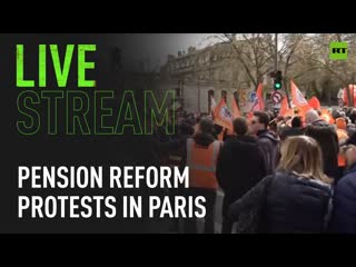 Protesters gather in paris over pension reform