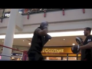 Full anthony joshua public workout in watford