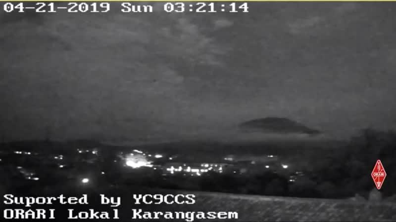 April Twenty One , 2019 Mount Agung Erupts Bali , Indonesia Mp4