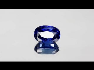 Rare grs certified unheated royal blue sapphire