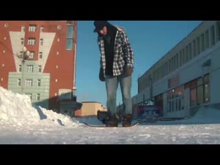 Snowskate switch 360 flip