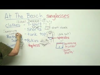 Engvid beginner with ronnie vocabulary going to the beach