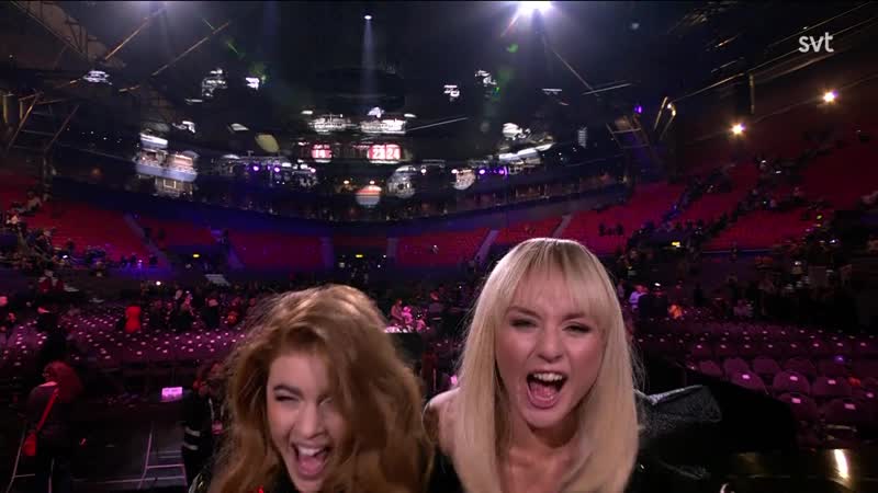 Första vinnarintervjun med anna bergendahl och dotter (melodiestivalen )