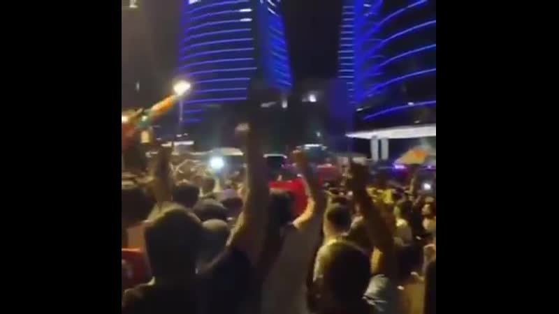 Митинг в азейрбаджане, скандируя русские, иранцы, армяне враги турок