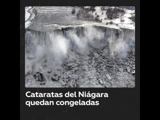 Ola de frío en ee uu y canadá congela las cataratas del niágara