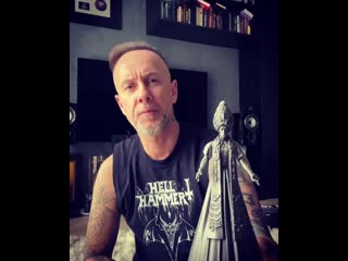 Nergal gets his figurine gift from rockmark