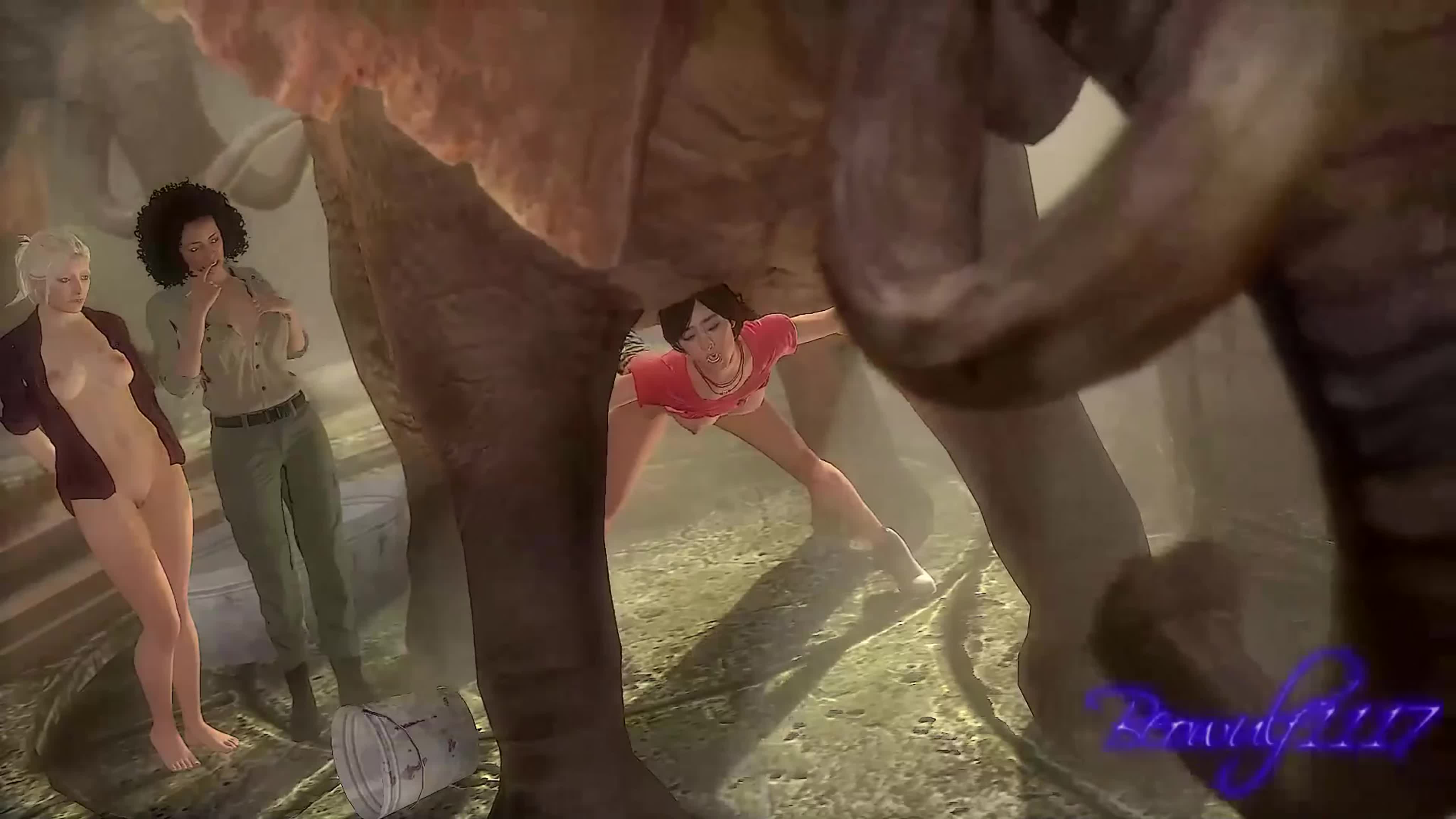 Nadine ross x elena fisher x chloe frazer doggystyle; vaginal fucked; 3d  sex porno hentai; [uncharted]