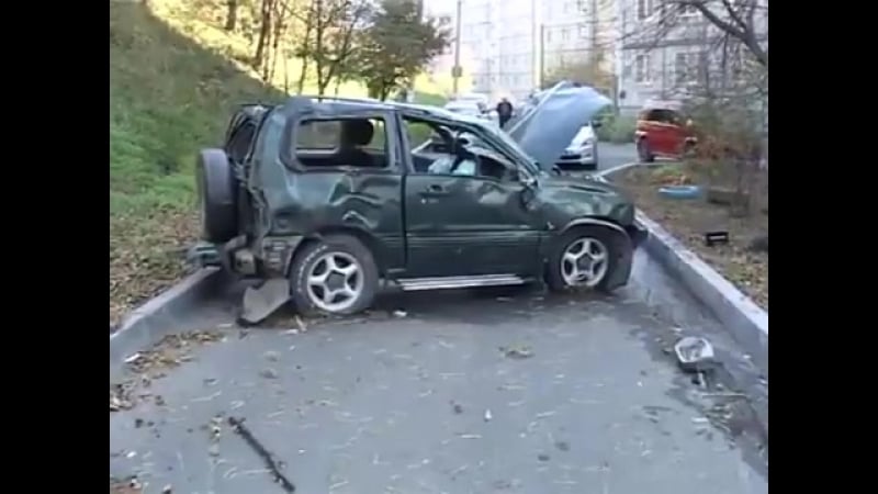 Внедорожник кубарем скатился с косагора