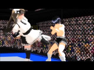 [mmd] ultimate fighting girl match sherri