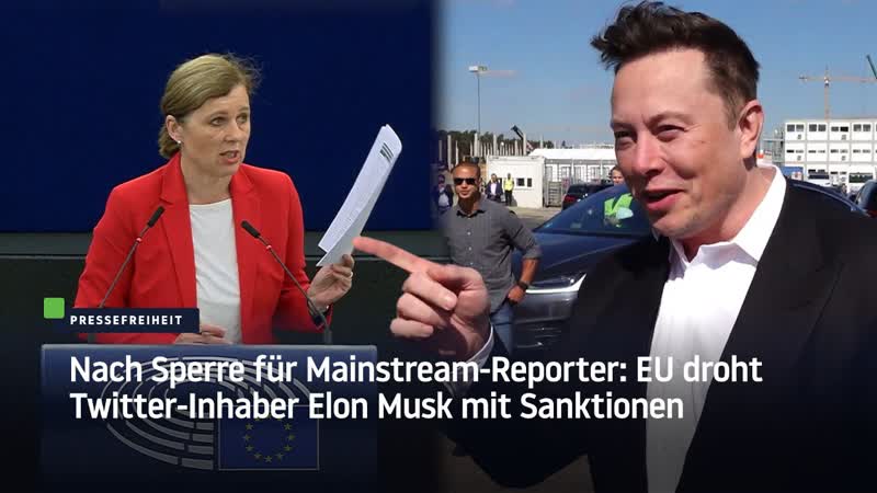 Nach sperre für mainstream reporter eu droht twitter inhaber elon musk mit sanktionen