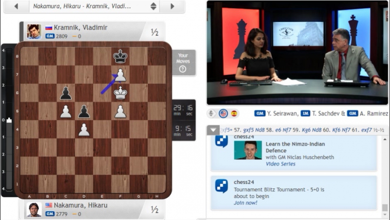 Chess porn video – London chess classic 2016; p8 r5