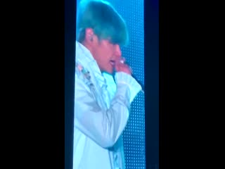 Taehyung didn’t feel well, he was coughing so hard, still he did so great for armys his v