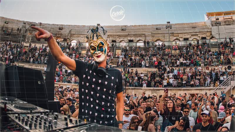 [fhd] boris brejcha at arènes de nîmes, in france for cercle 2022