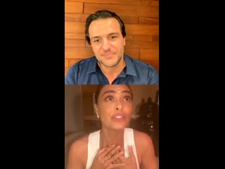 Instagram live 26/05/2020 rodrigo lombardi & juliana paes