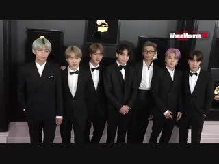 190211 bts @ 61st grammy's red carpet