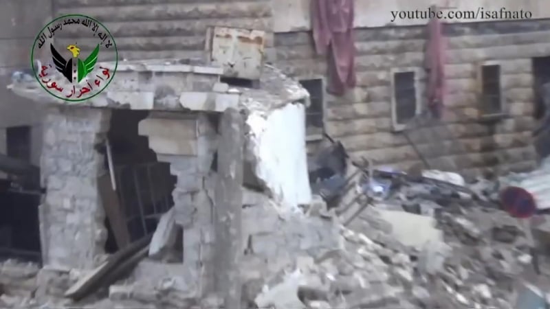 Сирия подрыв тоннеля рядом с зданием занятым сно(ndf),алеппо