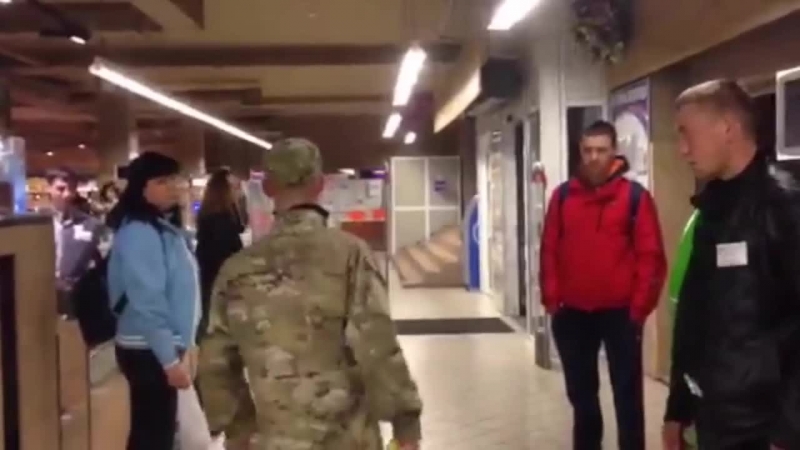 Воїн в супермаркеті києва
