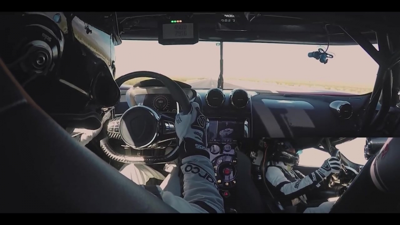 Koenigsegg agera rs top speed record inside footage