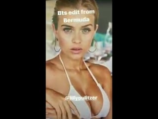 Josephine skriver on set for lilly pulitzer in bermuda