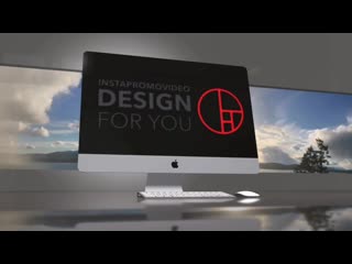 Video of an imac standing in an office room with a landscape image in the back a15825b mp4